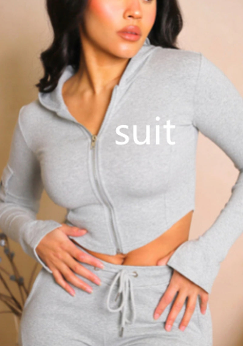 Urban Explorer: Women's Multi-Pocket Overalls Suit with Coat and Cap - Casual Sportswear Ensemble