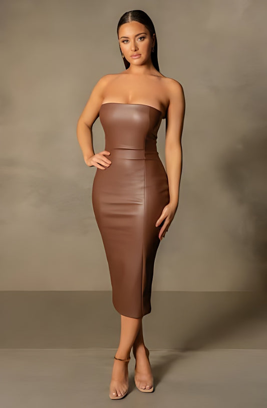 Lumière Luxe: Strapless Affinity Midi Couture