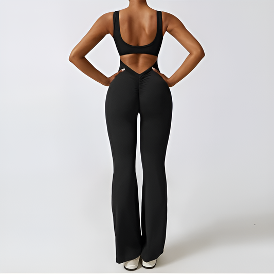 V-Back Gym Jumpsuit