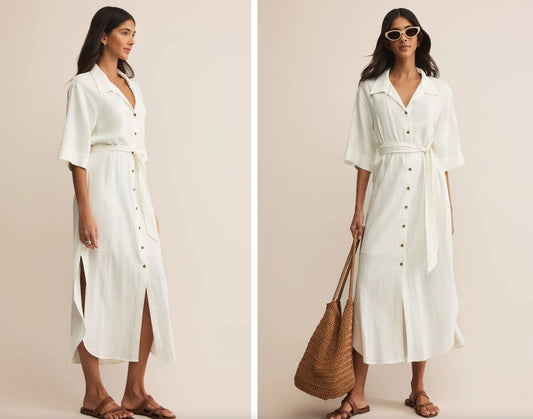 Brise Linen Relaxed Midi Dress