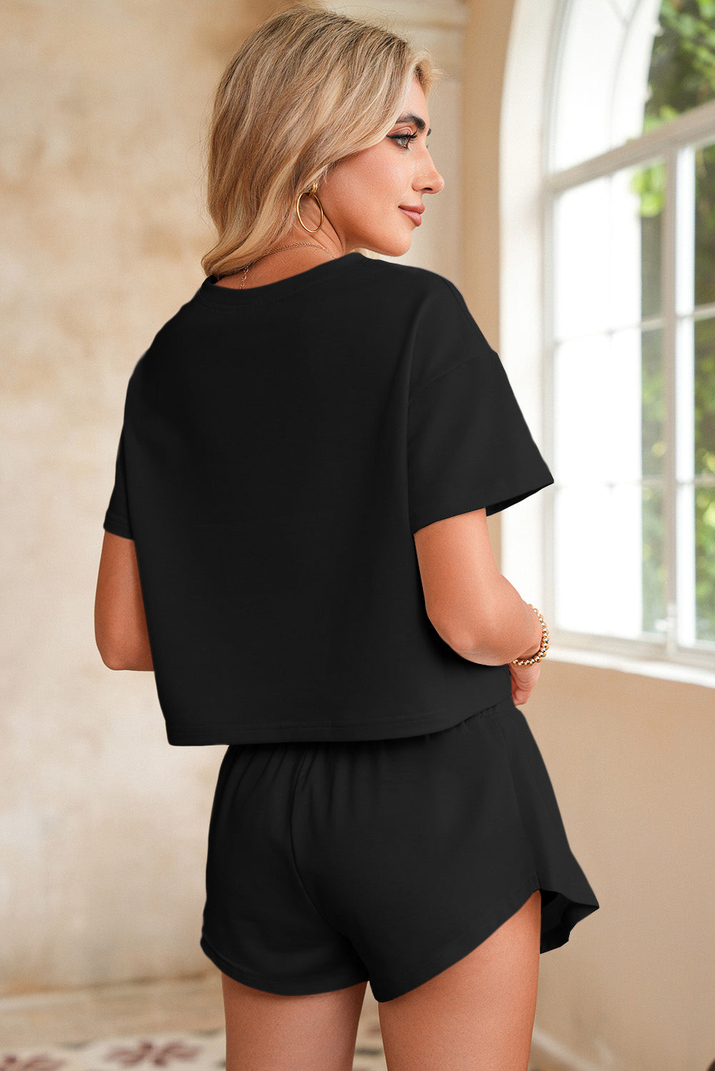 Cropped Top & Flounce Skort Set