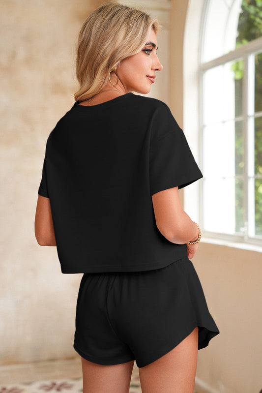 Cropped Top & Flounce Skort Set